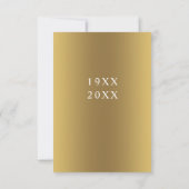 50周年記念 ゴールドアニバーサリー  セーブ・ザ・デート カード (裏面)