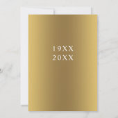 50周年記念 ゴールドアニバーサリー  セーブ・ザ・デート カード (裏面)