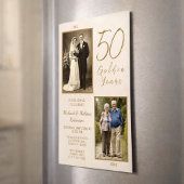 50周年記念 ゴールドイヤーズ フォトアニバーサリー マグネット招待状