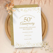 50周年記念 ゴールドダストコンフェッティ Save the Date 招待状