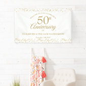 50周年記念 ゴールドダスト コンフェティ ウェルカム 横断幕 (インサイチュ)
