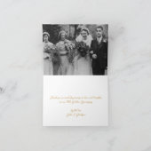 50周年記念 ゴールドハートにお好きな写真を サンキューカード (内部)