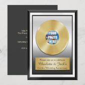 50周年記念 ゴールドレコード オーダーメイド 招待状 (正面/裏面)