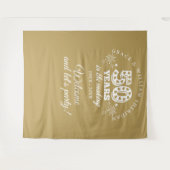 50周年記念 ゴールド フォト プロップ タペストリー (正面(横))