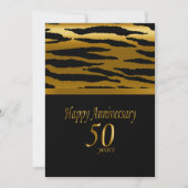 50周年記念-ゼブラパターン 招待状 (正面)