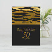 50周年記念-ゼブラパターン 招待状 (スタンド正面)