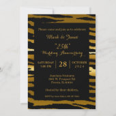 50周年記念-ゼブラパターン 招待状 (裏面)