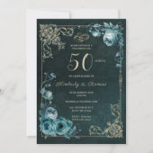 50周年記念 フローラル ヴィンテージ 招待状 (正面)