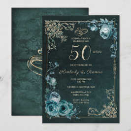 50周年記念 フローラル ヴィンテージ 招待状