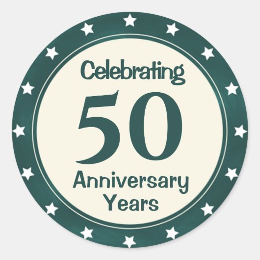 50周年記念 ラウンドシール (正面)