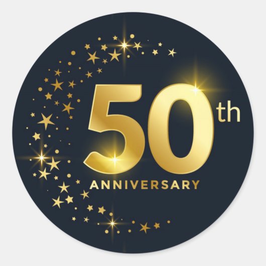 50周年記念 ラウンドシール (正面)