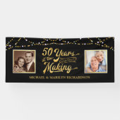 50周年記念・今の写真 |ブラック&金ゴールド 横断幕 (横)