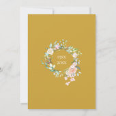 50周年記念 変わらず愛を誓う 花のガーランド 招待状 (裏面)