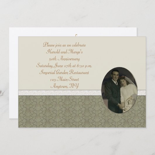 50周年記念 招待状 (正面/裏面)