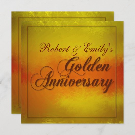 50周年記念 招待状 (正面/裏面)