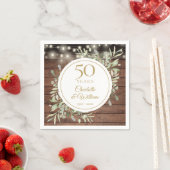 50周年記念・木素朴の紐灯 スタンダードカクテルナプキン (インサイチュ)