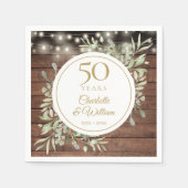 50周年記念・木素朴の紐灯 スタンダードカクテルナプキン (正面)