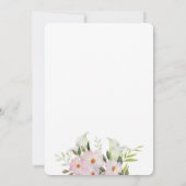 50周年記念 水彩 白いコリラリと白いバラ 招待状 (裏面)