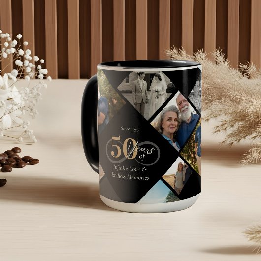 50周年記念 無限の愛 フォトコラージュギフト マグカップ