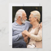 50周年記念 私たちはいまだに誓う 花のガーランド写真 招待状 (裏面)