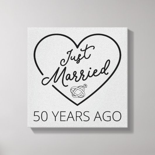 50周年記念 結婚しました III キャンバスプリント (正面)