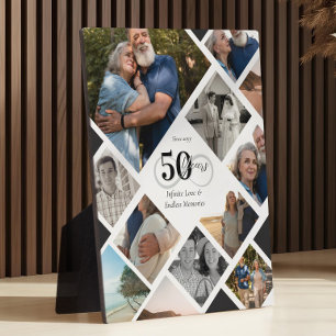 50周年記念 結婚写真 コラージュ 保存記念品 フォトプラーク