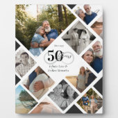 50周年記念 結婚写真 コラージュ 保存記念品 フォトプラーク (正面)