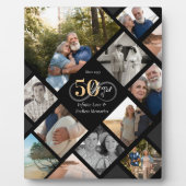 50周年記念 結婚写真 コラージュ 記念品 フォトプラーク (正面)