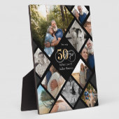 50周年記念 結婚写真 コラージュ 記念品 フォトプラーク (側面)