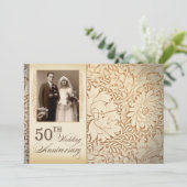 50周年記念 結婚式写真 招待状 (スタンド正面)