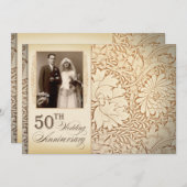 50周年記念 結婚式写真 招待状 (正面/裏面)