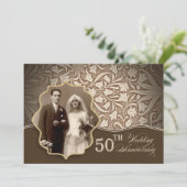 50周年記念 結婚式写真 招待状 (スタンド正面)