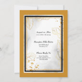 50周年記念 結婚式 ゴールデンパーティー 招待状 (裏面)