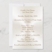 50周年記念 結婚式 開催予定日を知らせるカード 招待状 (裏面)