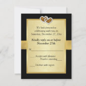 50周年記念 結婚式 2 ハートの誓い 返信 (裏面)