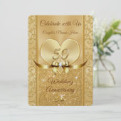 50周年記念 結婚誓約更新 招待状 (スタンド正面)