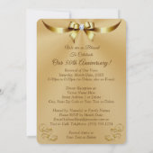 50周年記念 結婚誓約更新 招待状 (裏面)