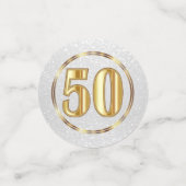 50周年記念/誕生日 コンフェッティ (スモール正面)