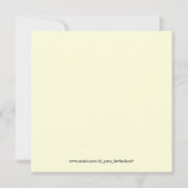 50周年記念 象牙色ゴールド フォト 招待状 (裏面)