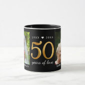 50周年記念 過去と今の愛を永遠にフォト マグカップ (中央)
