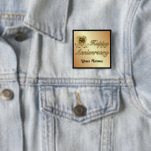 50周年記念 – 金ゴールド 缶バッジ (インサイチュ)