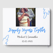 50周年記念 青い葉の写真 名前 ゲストブック (裏面)