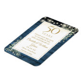 50周年記念 青い錆びた木の「保存の日」 マグネット (左側)