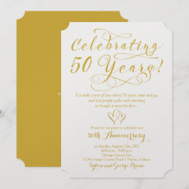 50周年記念 50回目の結婚記念日 招待状