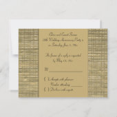 50周年記念RSVPカード 出欠カード (裏面)