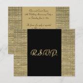 50周年記念RSVPカード 出欠カード (正面/裏面)