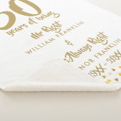 50周年記結婚念ミセス·ライト·おもしろい シェルパブランケット (3/4)