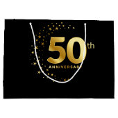 50周年記結婚念金ゴールドの輝き ラージペーパーバッグ (裏面)