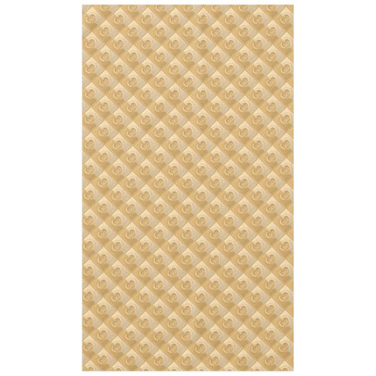 50周年記結婚念金ゴールド・オクル・テーブルクロス テーブルクロス (正面)