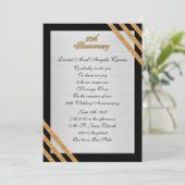 50周年誓いの更新 エレガントな招待状 招待状 (スタンド正面)